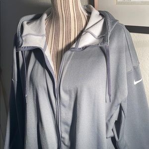Nike 2X Gray Fleece Lined Hoodie EUC